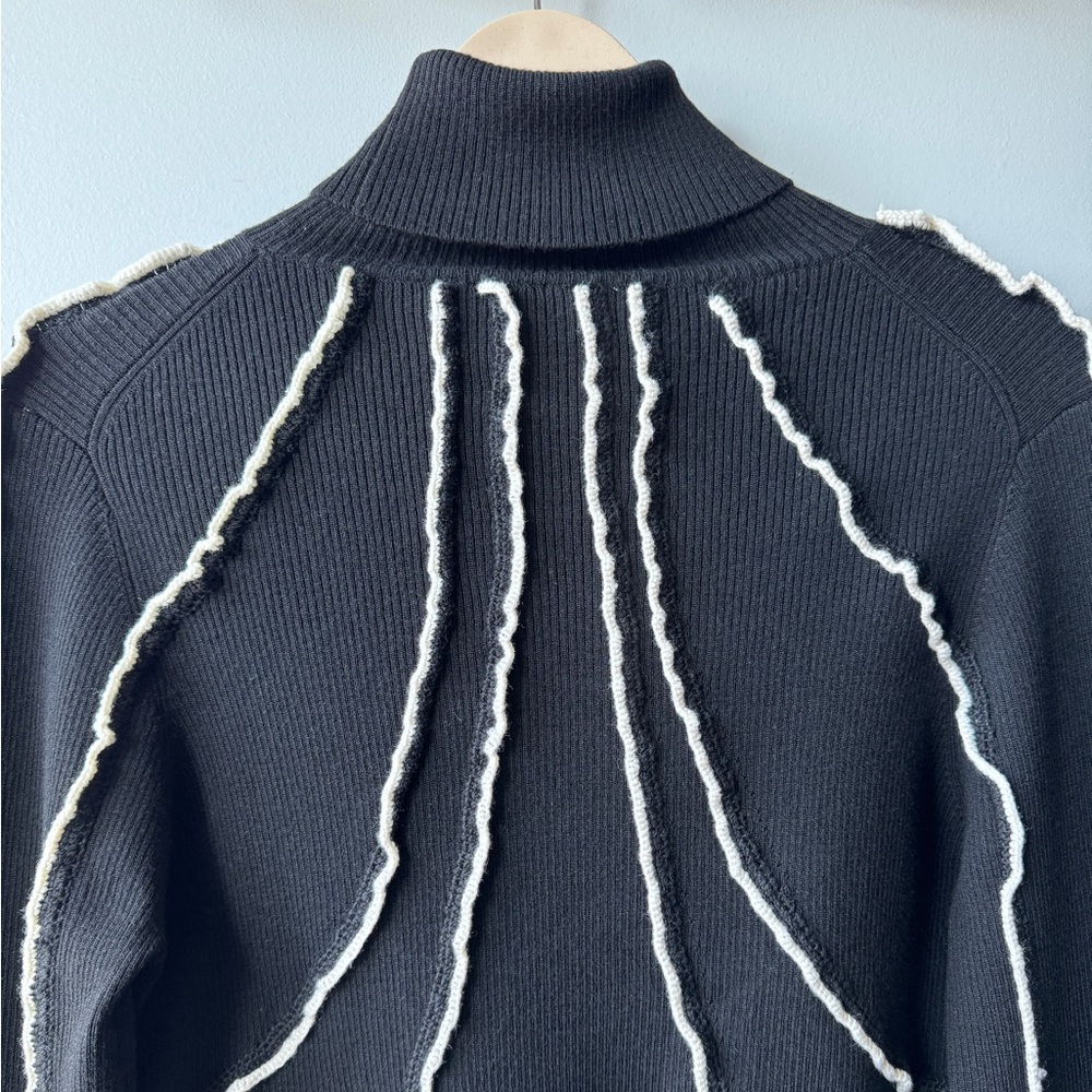Sea New York "Elin" Ribbed Deconstructed Sweater -Size XL - Picture 7 of 16